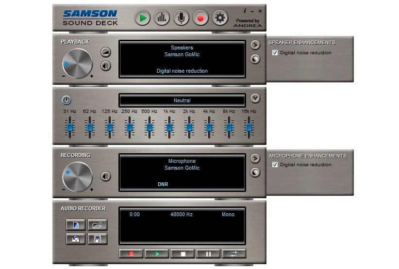 Samson sound deck